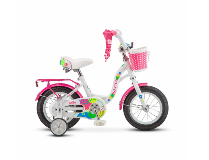 Велосипед Stels 12 Jolly V010 Белый/Розовый