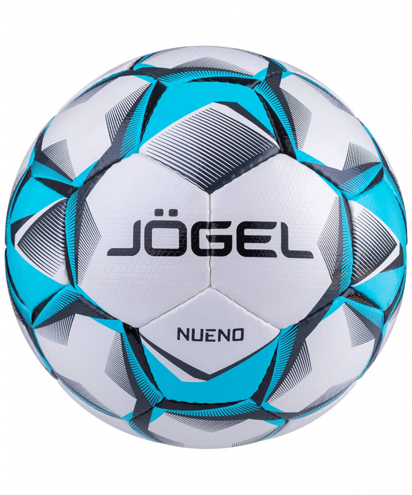 Мяч футбольный Jögel Nueno, №4, белый/голубой/черный