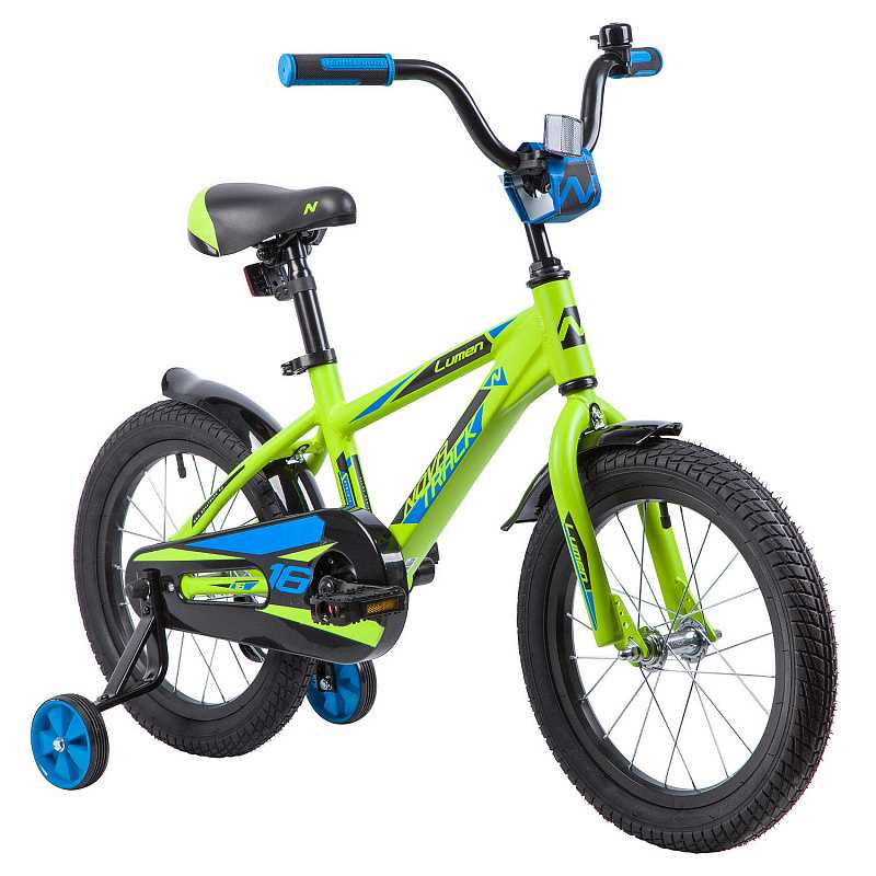 Велосипед детский NOVATRACK 14" LUMEN зеленый 