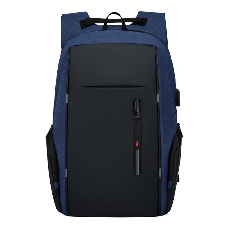 Рюкзак с USB портом синий 