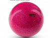 Мяч Verba Sport с блестками розовый 15см.