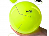 Мяч Verba Sport однотонный лимонный 15см.-0