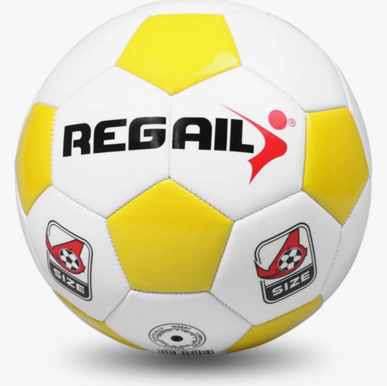 Мяч футбольный REGAIL №4 4001 желтый