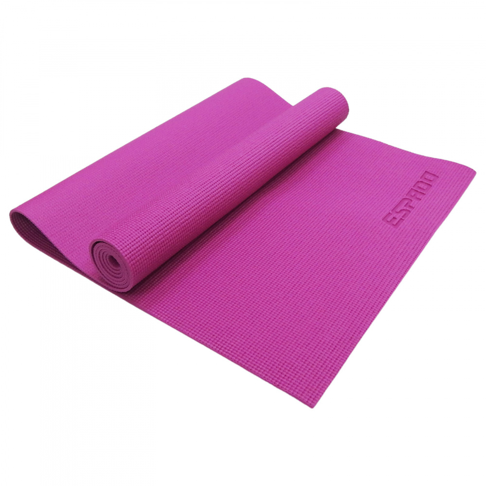 Коврик для йоги ESPADO PVC 173*61*0.3 см, розовый ES2121 1/10