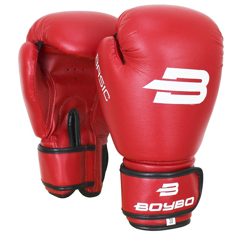 Перчатки боксёрские BoyBo Basic, BBG100 красные (14 OZ)