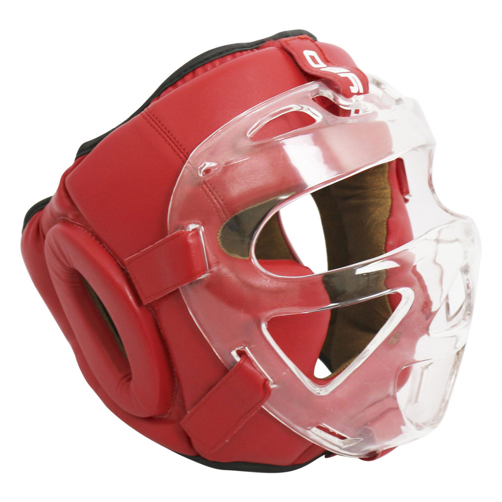 Шлем BoyBo с пластиковым забралом Flexy красный