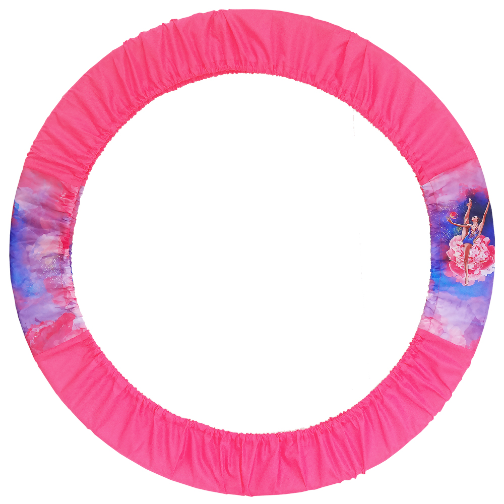 Чехол для гимнастического обруча, розовый/фиолетовый 045