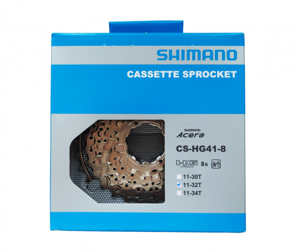 Кассета 8 скоростей 11-32Т SHIMANO CS-HG41-8 в коробке