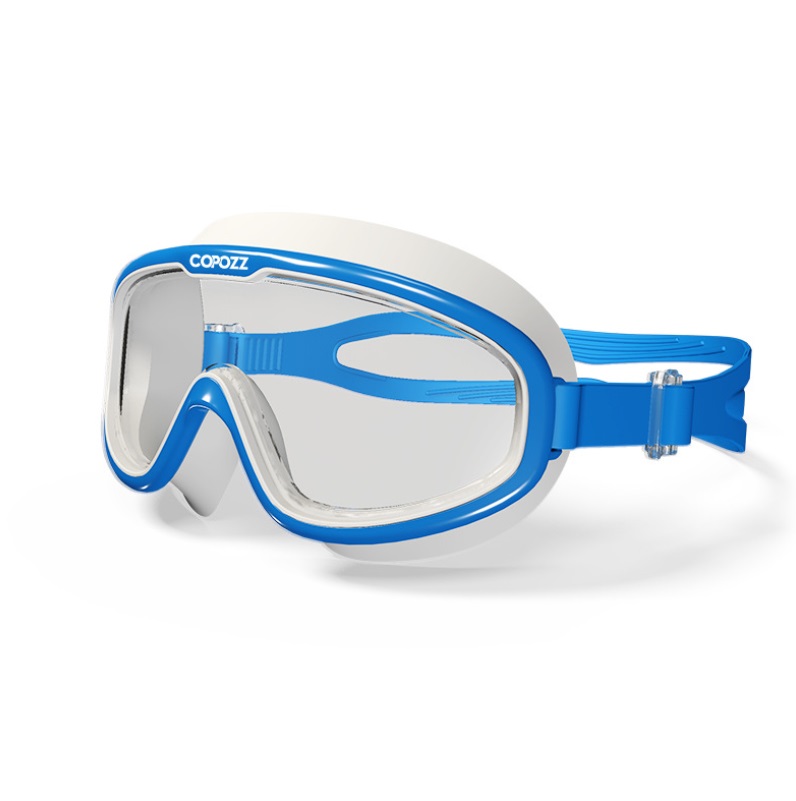 Очки-полумаска для плавания детские COPOZZ YJ-3914 Blue/White