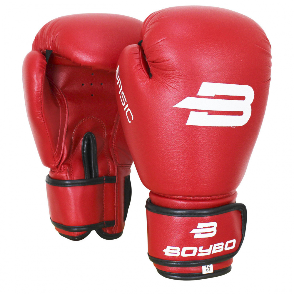 Перчатки боксёрские BoyBo Basic, BBG100 красные (4 OZ)