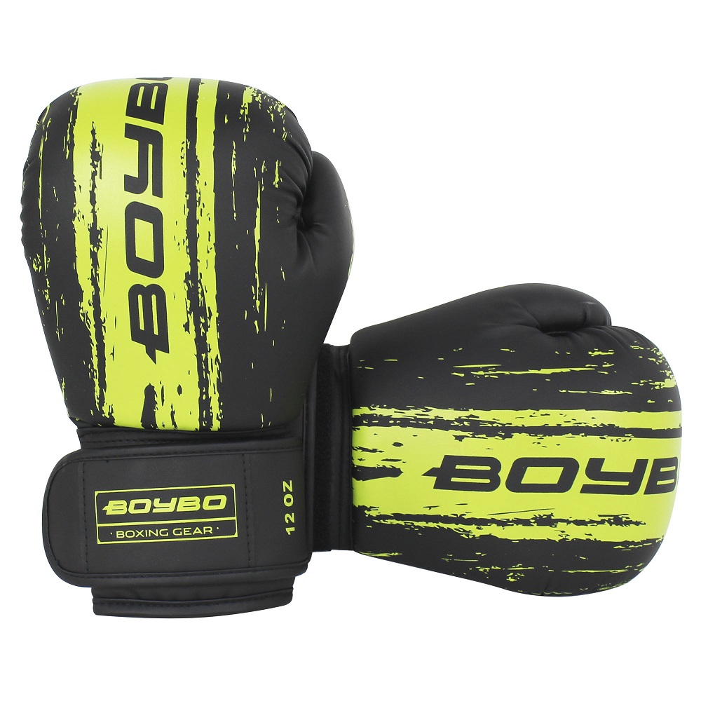Перчатки боксерские BoyBo Stain, зеленый (12 OZ)