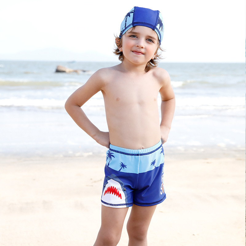 Шорты с шапочкой для плавания детские JIEHU Акула
