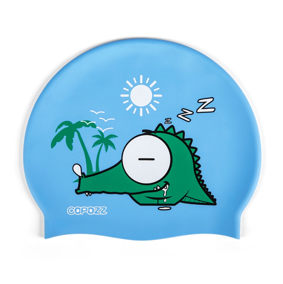 Шапочка для плавания детская (силиконовая) COPOZZ YM-3920 крокодил