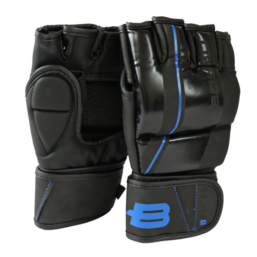Перчатки для ММА Boybo B-series, черно-синии