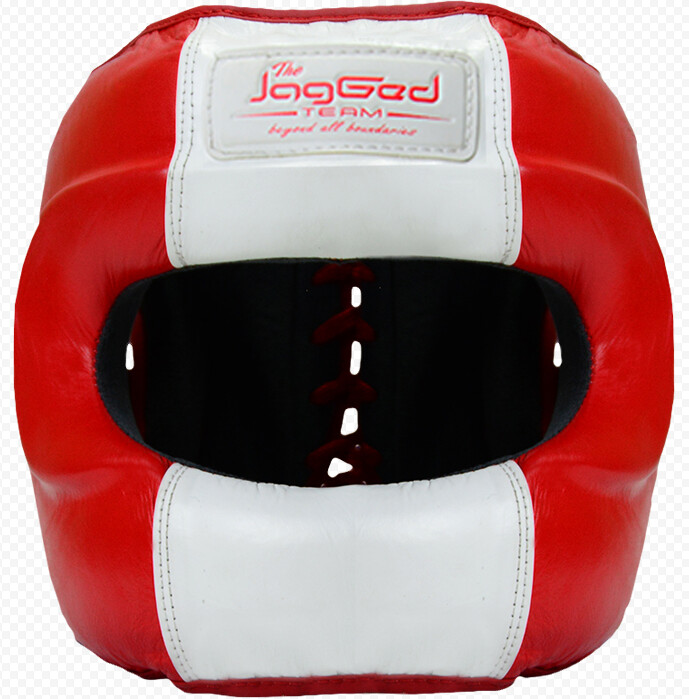 Шлем бампер JagGed RIM красно-белый