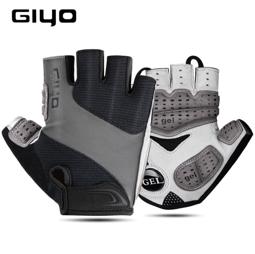 Велоперчатки GIYO S-10G черный/серый