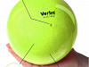 Мяч Verba Sport с блестками лимонный 15см.-0