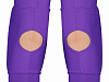 Наколенник для гимнастики и танцев INDIGO NORA удлинённый усиленный SM-377 фиолетовый-0
