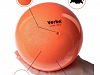 Мяч Verba Sport с блестками оранжевый 15см.-0