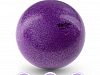 Мяч Verba Sport с блестками фиолетовый 15см.